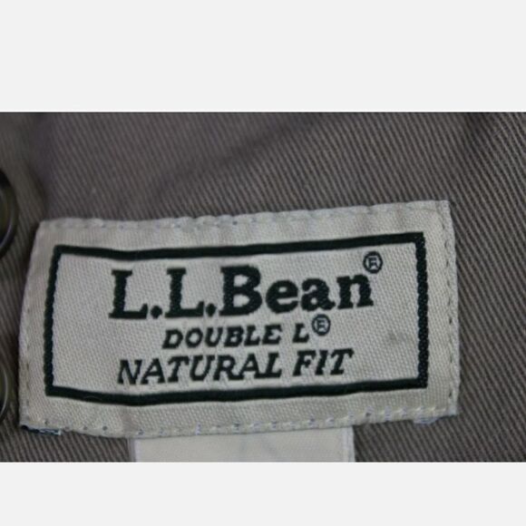 LL Bean Corduroy Mens 40x28.5" Classic Fit Khaki Pants Zipper Fly - Picture 5 of 7